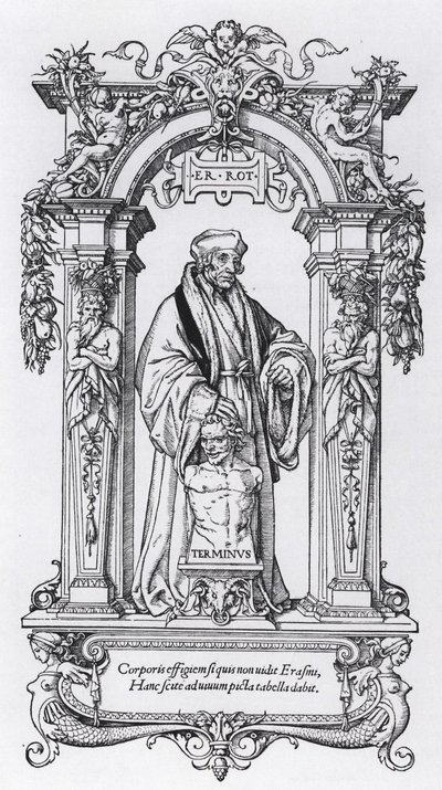 Portrait of Erasmus of Rotterdam by Hans Holbein the Younger