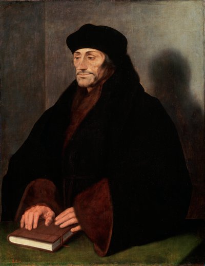 Portrait of Erasmus of Rotterdam by Hans Holbein der Jüngere