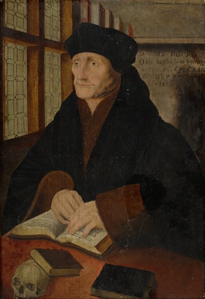 Portrait of Erasmus of Rotterdam in the Study by Hans Holbein der Jüngere