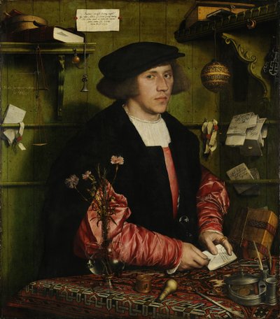 Portrait of the Merchant George Gisze by Hans Holbein der Jüngere