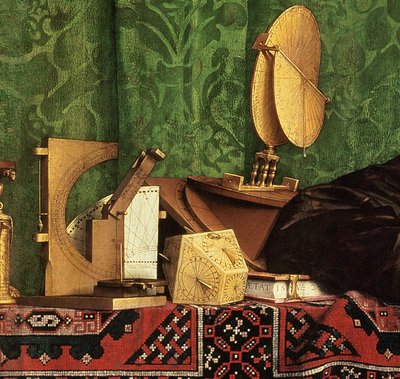 The Ambassadors (detail) by Hans Holbein der Jüngere
