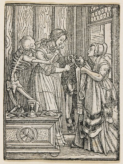 The Countess from Dance of Death (Lyons), 1538 by Hans Holbein the Younger