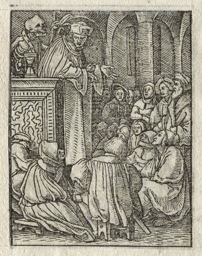 The Dance of Death: The Preacher; The Priest by Hans Holbein the Younger