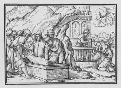 The Death of Joseph, Genesis 50:26 by Hans Holbein der Jüngere