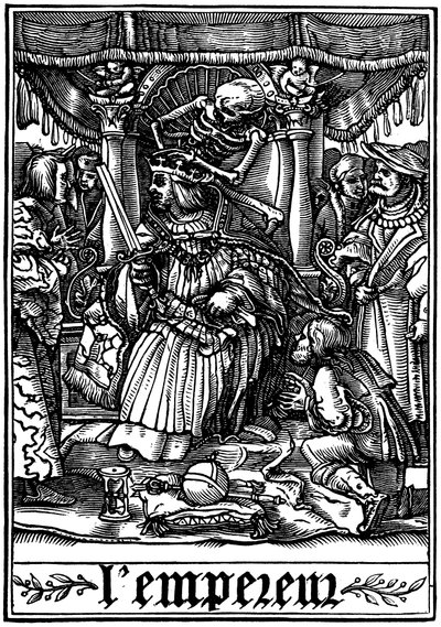The Emperor visited by Death by Hans Holbein der Jüngere