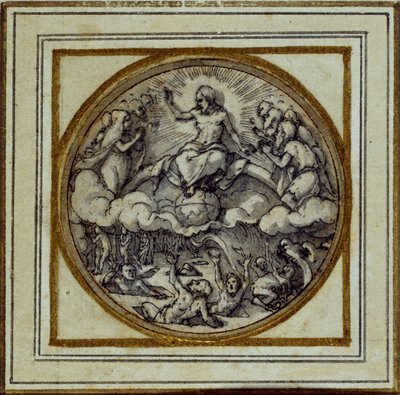 The Last Judgment - Design for a pendant or hat badge by Hans Holbein der Jüngere