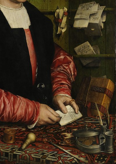 The Merchant Georg Gisze (Detail) by Hans Holbein der Jüngere