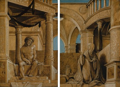 The Pensive Christ and the Virgin Mary Grieving, c.1518-20 by Hans Holbein der Jüngere