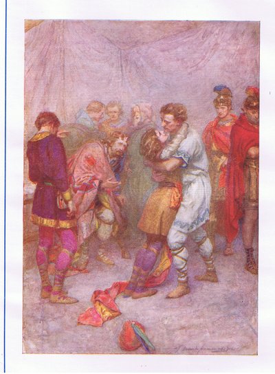 Why did you throw your wedded lady from you? (Cymbeline), from The Complete Works of Shakespeare published by George Harrap & Co Ltd, 1920s by Hans Holbein der Jüngere