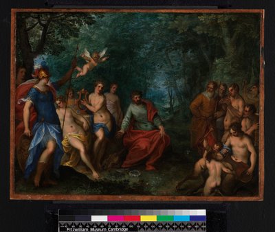 The Contest of Apollo and Pan, 1599 by Hans I or Johann Rottenhammer