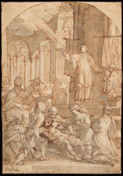 The Miracles of a Saint by Hans I or Johann Rottenhammer