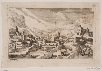 Mountain Landscape with the Good Samaritan in the Foreground by Hans Jørgen Kirksteen