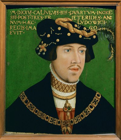 King Ludwig II of Hungary and Bohemia, c.1522 by Hans Krell