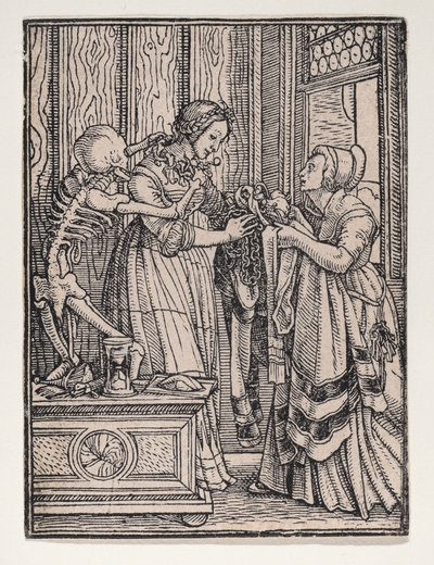 The Countess, from The Dance of Death, ca. 1526, published 1538 by Hans Lützelburger
