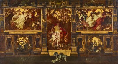 Modern Cupids – Design for a Wall Decoration by Hans Makart