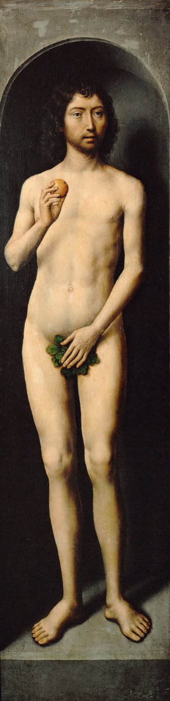 Adam (detail) by Hans Memling