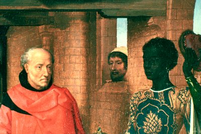 Adoration of the Magi, Triptych (Detail) by Hans Memling
