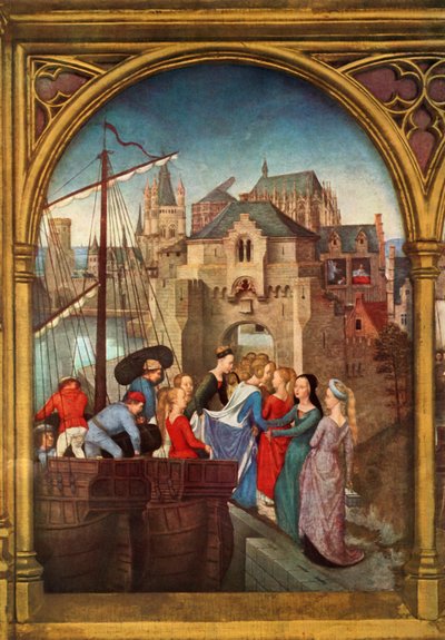 Arrival in Cologne, 1489 by Hans Memling