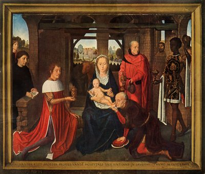 Central panel from triptych the Adoration of the Magi, 1479-1480 by Hans Memling