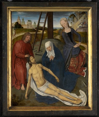 Central Panel of the Triptych of Adriaan Reins by Hans Memling