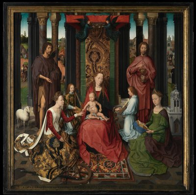 Triptych of Saint John the Baptist and Saint John the Evangelist (central panel) by Hans Memling