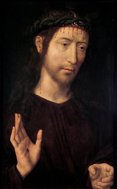 Christ Blessing by Hans Memling