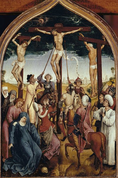 Crucifixion (detail) by Hans Memling