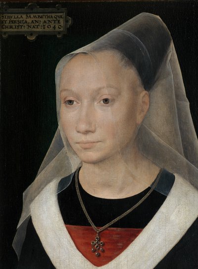 Portrait of a Young Woman (detail) by Hans Memling