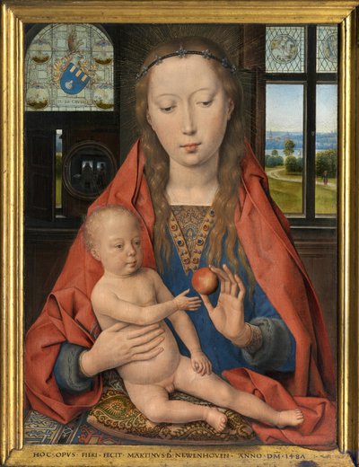 Diptych of Maarten van Nieuwenhove (detail) by Hans Memling