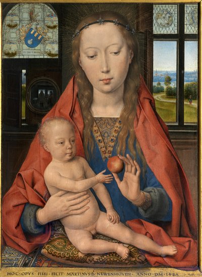 Diptych of Maarten van Nieuwenhove (detail) by Hans Memling