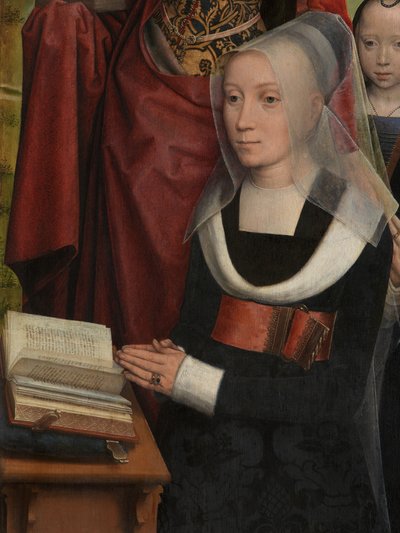 Detail of the Triptych of Willem Moreel (detail) by Hans Memling