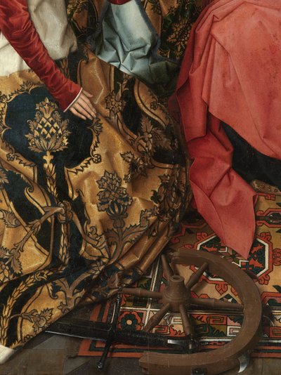 Triptych of Saint John the Baptist and Saint John the Evangelist (detail) by Hans Memling