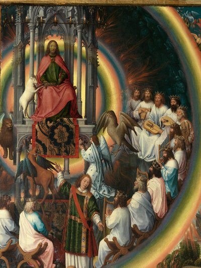 Triptych of Saint John the Baptist and Saint John the Evangelist (right panel detail) by Hans Memling