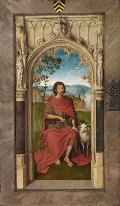 Triptych of Jan Floreins (exterior panel) by Hans Memling