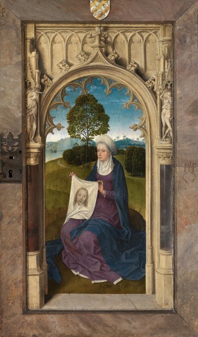 Exterior Panel of the Triptych of Jan Floreins by Hans Memling