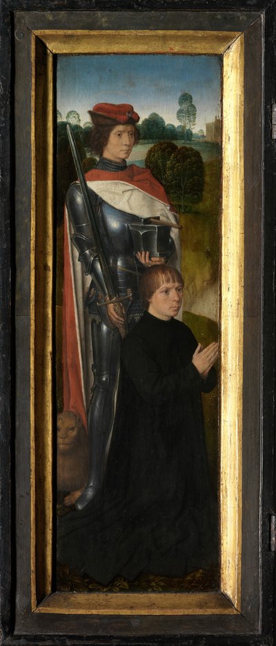 Left Wing of the Triptych of Adriaan Reins by Hans Memling