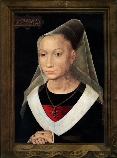 Portrait of Marie, daughter of Willem Moreel, 1480 by Hans Memling