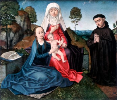 St Anne, The Virgin and Child and a Donor by Hans Memling