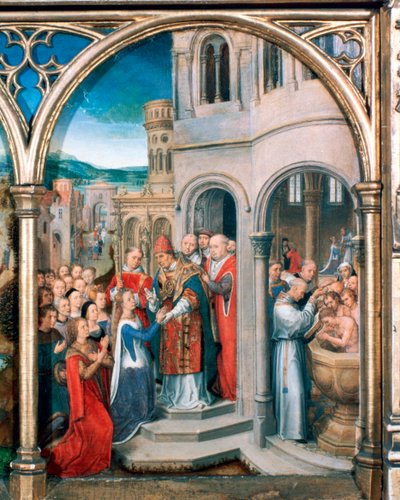 St Ursula Shrine, Arrival in Rome by Hans Memling