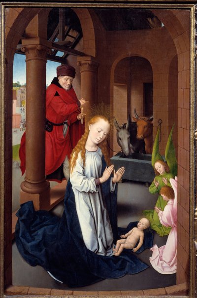 Triptych of Adoration of the Magi (detail) by Hans Memling