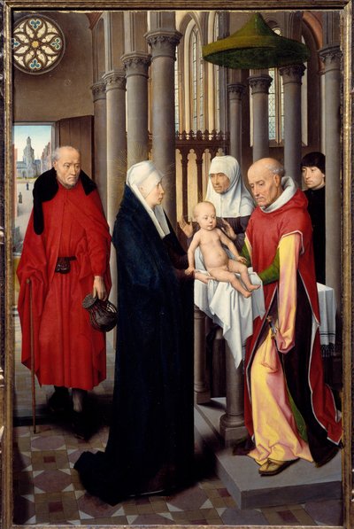 Triptych of Adoration of the Magi (detail) by Hans Memling