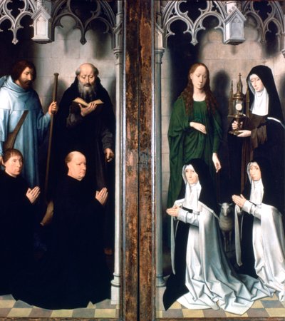 Triptych of St John the Baptist and St John the Evangelist, 1479 by Hans Memling