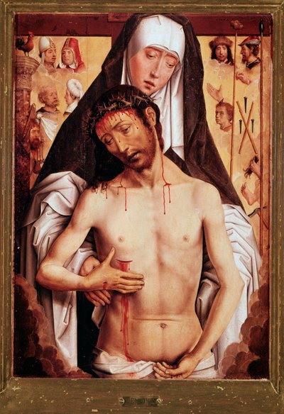 Virgin and Dead Christ by Hans Memling