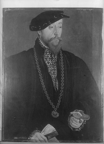 Portrait of Pankraz von Freyberg by Hans Muelich or Mielich