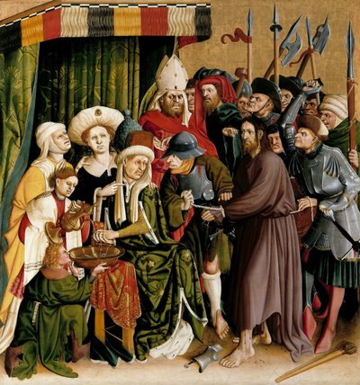 Christ Before Pilate (The Wings of the Wurzach Altar) by Hans Multscher
