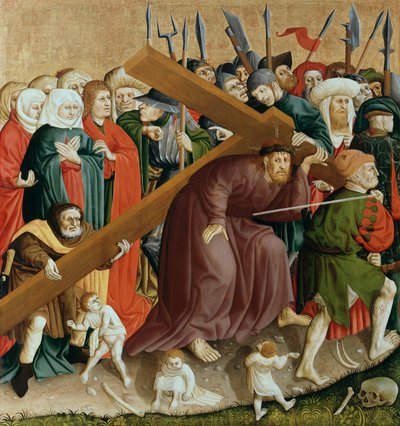 Christ Carrying the Cross (The Wings of the Wurzach Altar) by Hans Multscher