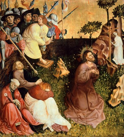 Prayer in garden by Hans Multscher