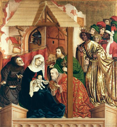 The Adoration of the Magi. The Wings of the Wurzach Altar, 1437 by Hans Multscher