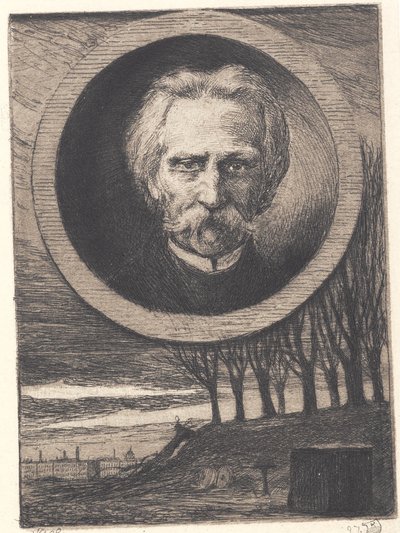 Portrait of the Poet Kaalund by Hans Nikolaj Hansen