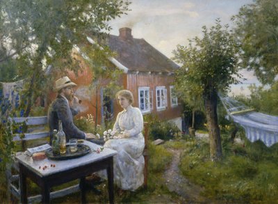 Summer in Aasgaardstrand by Hans Olaf Heyerdahl